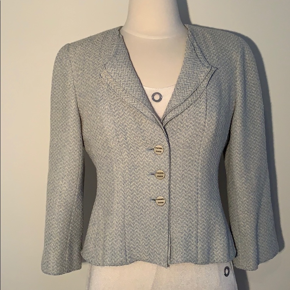 Chanel Blue & silver Stunning Jacket